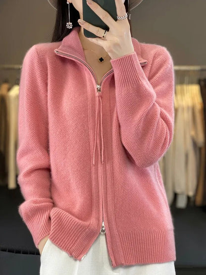 Van Dijkman Mode® | Zip-Up Cardigan