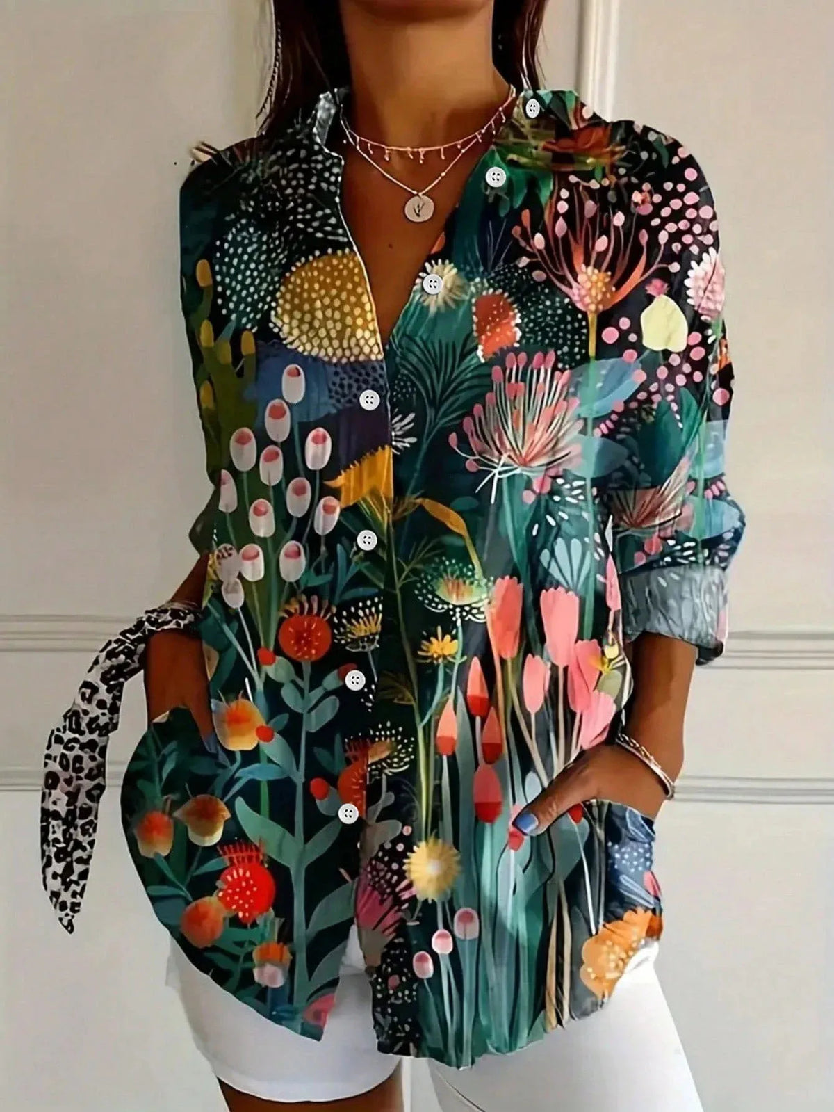 Van Dijkman Mode® | Kleurrijke Lente Blouse