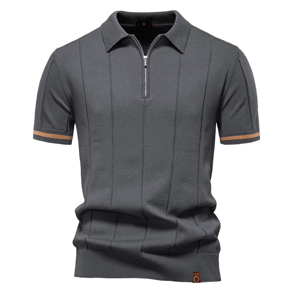 Van Dijkman Mode® | Zomerse Polo met Rits