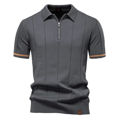 Van Dijkman Mode® | Zomerse Polo met Rits