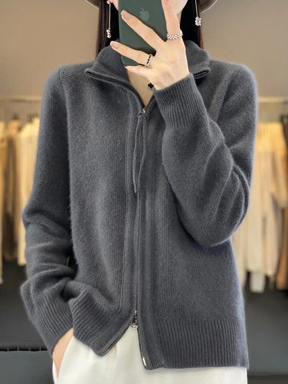 Van Dijkman Mode® | Zip-Up Cardigan