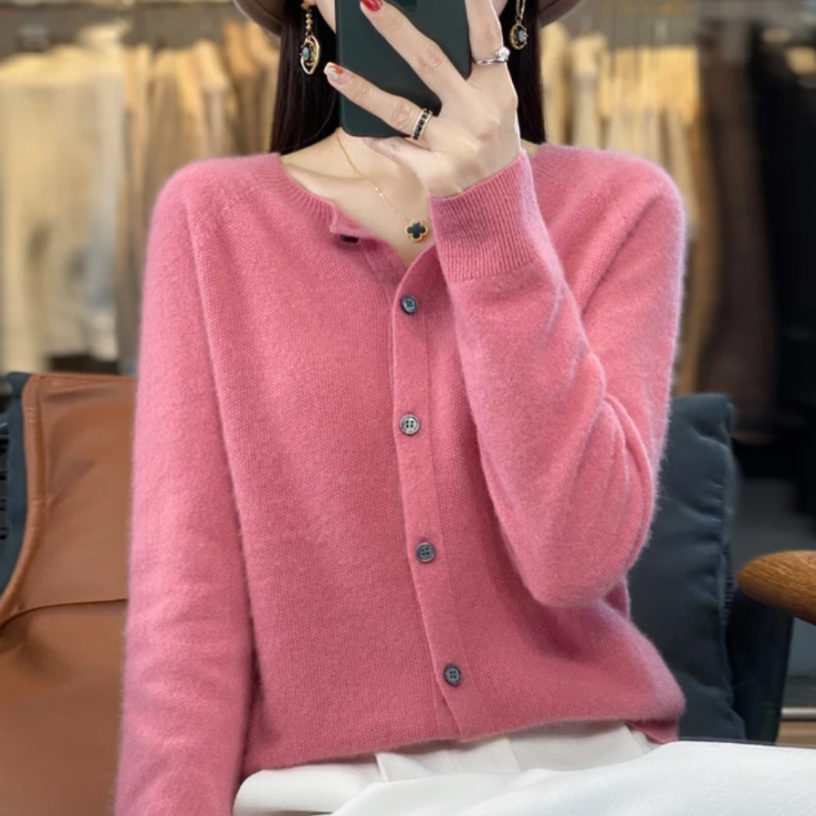 Van Dijkman Mode® | Elegante Knoopjes Cardigan