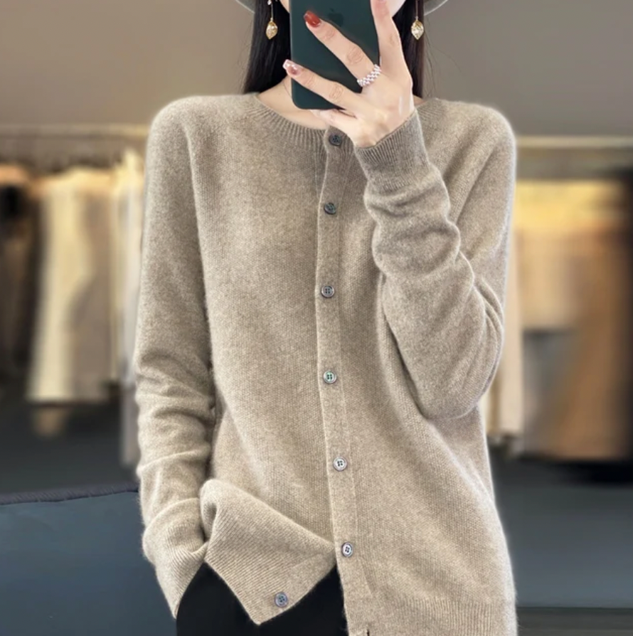 Van Dijkman Mode® | Elegante Knoopjes Cardigan