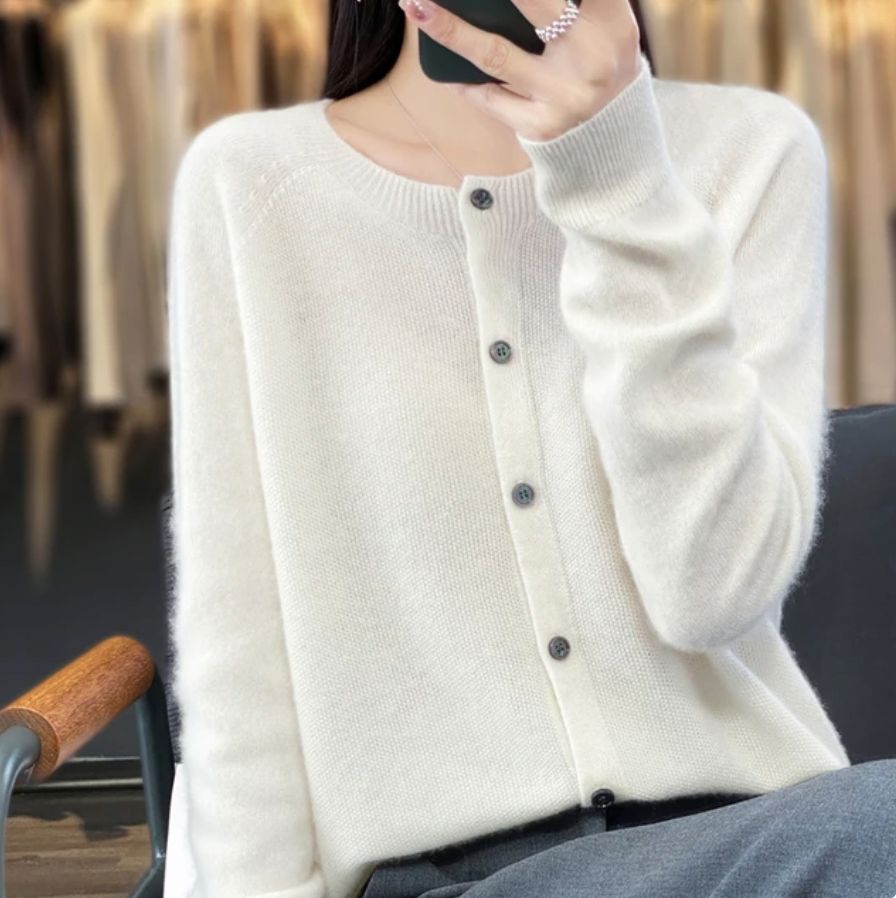 Van Dijkman Mode® | Elegante Knoopjes Cardigan