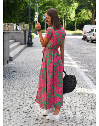 Van Dijkman Mode® | Elegante Zomerjurk met V-hals