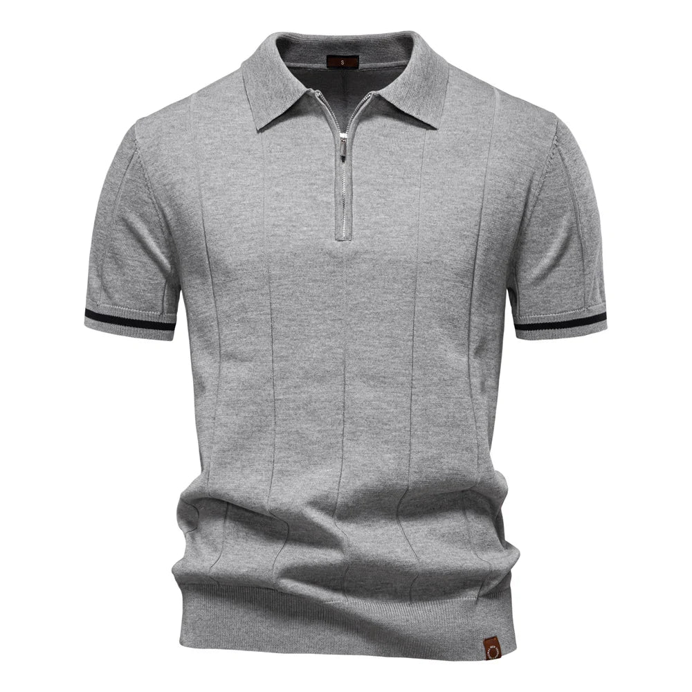 Van Dijkman Mode® | Zomerse Polo met Rits