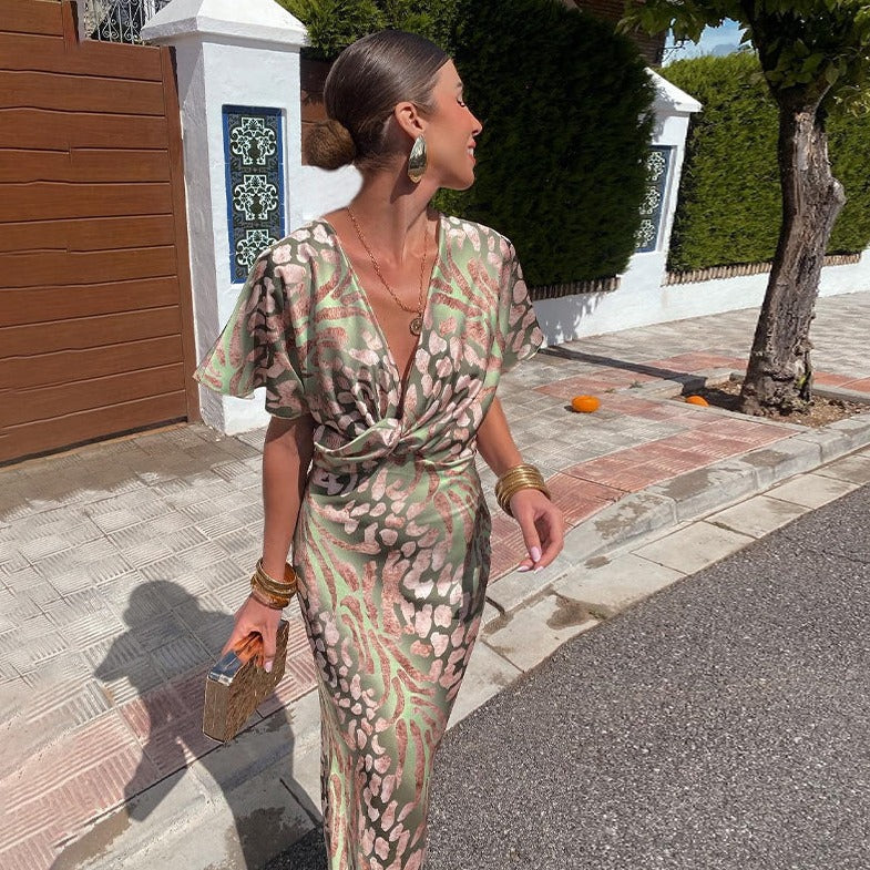 Van Dijkman Mode® | Elegante Zomerjurk met Vloeiende Snit