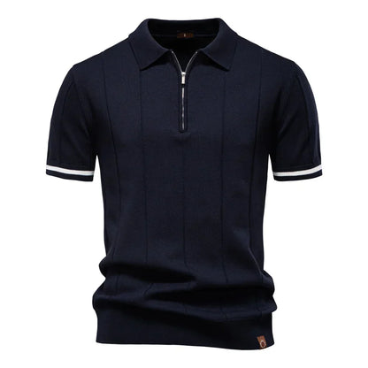 Van Dijkman Mode® | Zomerse Polo met Rits