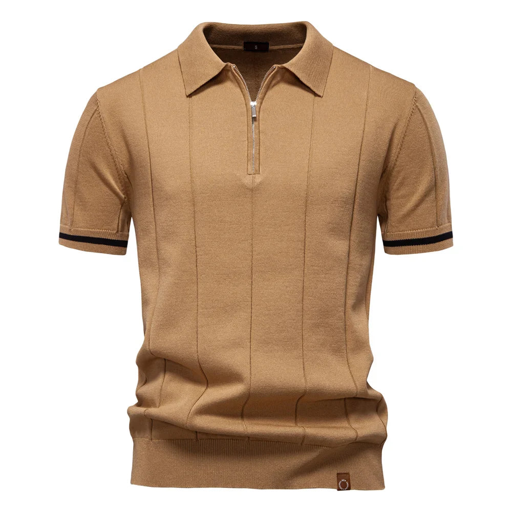 Van Dijkman Mode® | Zomerse Polo met Rits