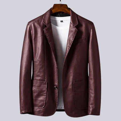 Linden Mode | Comfortabele Lederen Heren Blazer