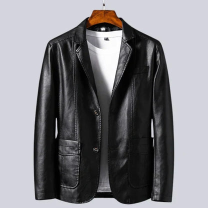 Linden Mode | Comfortabele Lederen Heren Blazer