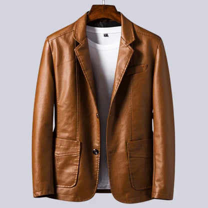 Linden Mode | Comfortabele Lederen Heren Blazer
