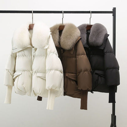 Linden Mode | Winter Donsjas met Bontkraag