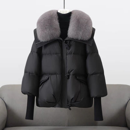 Linden Mode | Winter Donsjas met Bontkraag