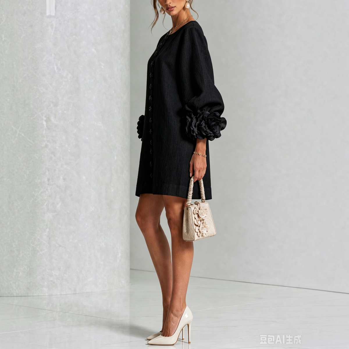Van Dijkman Mode® | Amara Elegante Bloemen Mini-jurk