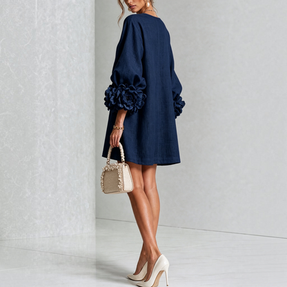 Van Dijkman Mode® | Amara Elegante Bloemen Mini-jurk