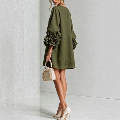Van Dijkman Mode® | Amara Elegante Bloemen Mini-jurk