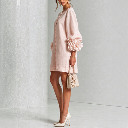 Van Dijkman Mode® | Amara Elegante Bloemen Mini-jurk