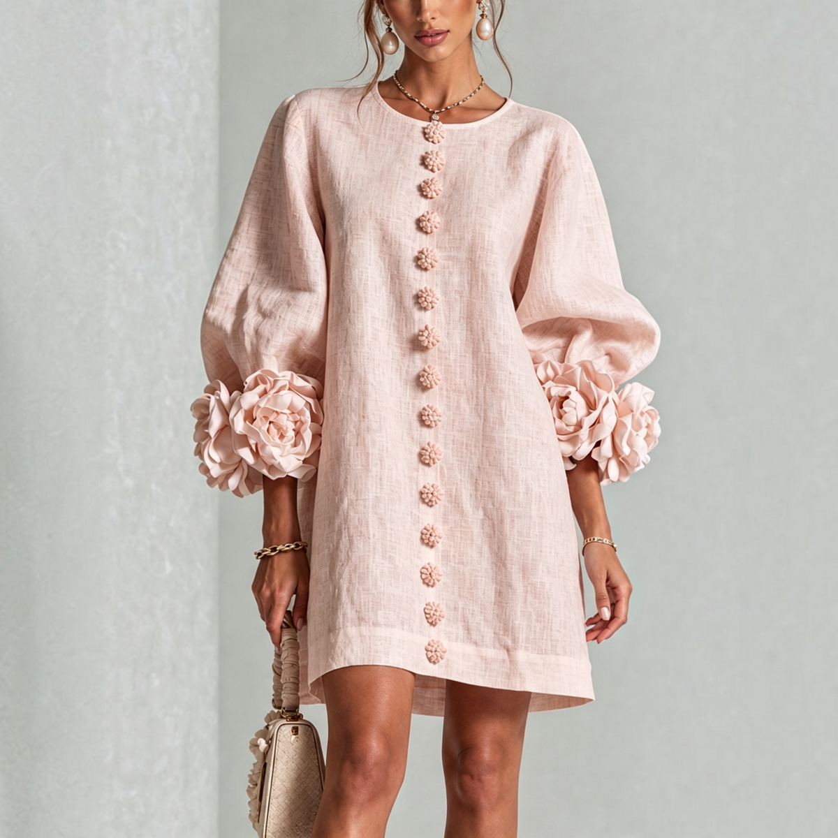 Van Dijkman Mode® | Amara Elegante Bloemen Mini-jurk