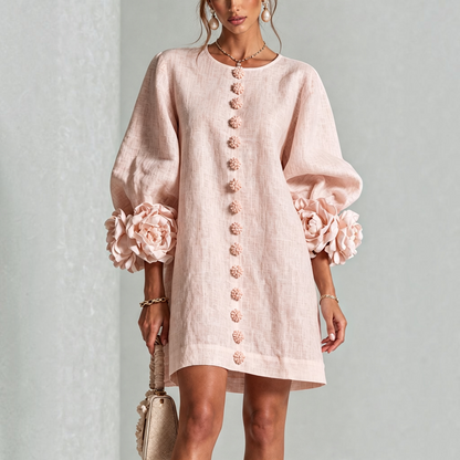Van Dijkman Mode® | Amara Elegante Bloemen Mini-jurk