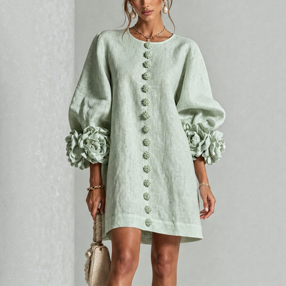 Van Dijkman Mode® | Amara Elegante Bloemen Mini-jurk