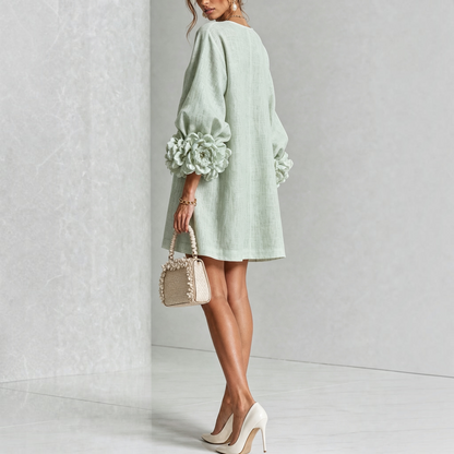 Van Dijkman Mode® | Amara Elegante Bloemen Mini-jurk