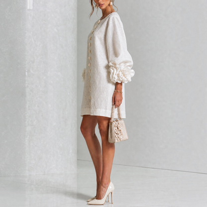 Van Dijkman Mode® | Amara Elegante Bloemen Mini-jurk