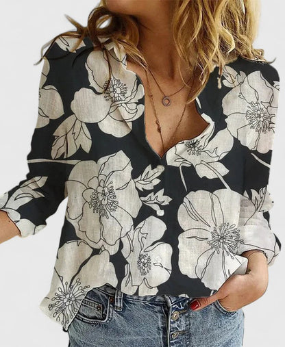 Van Dijkman Mode® | Tijdloze Blouse met Sjaalkraag