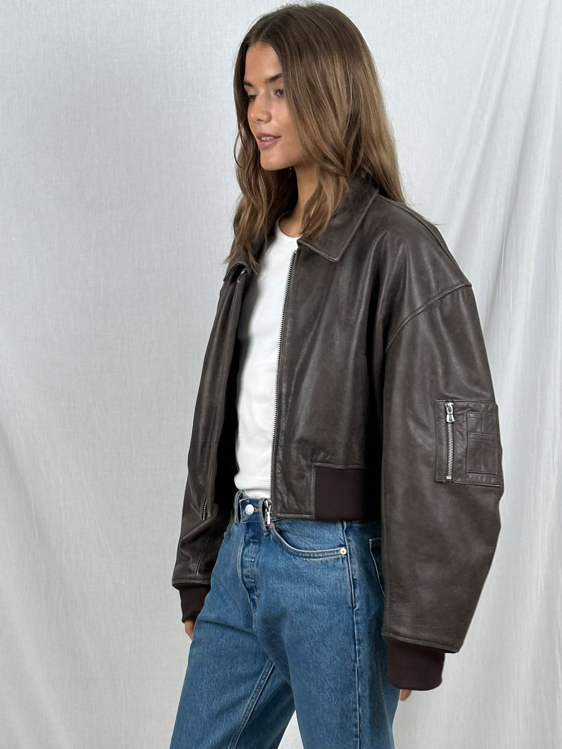 Linden Mode | Cropped Bomber Jack