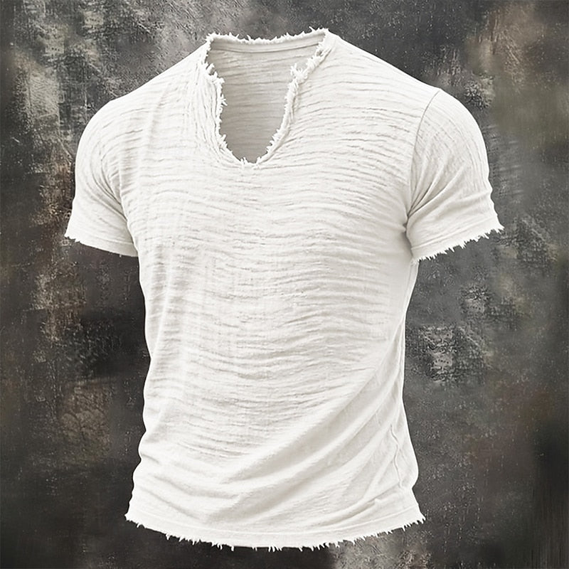 Van Dijkman Mode® | V-hals T-shirt