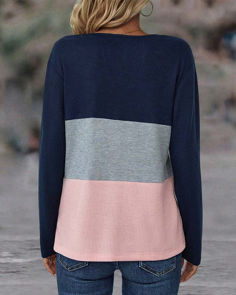 Van Dijkman Mode® | Kleurrijke Top met Kraag