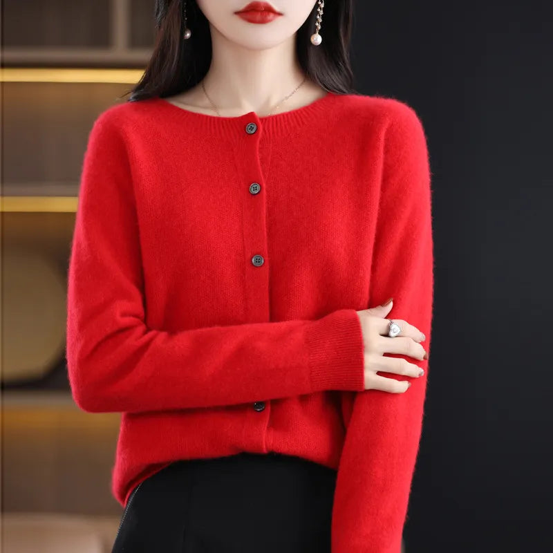 Van Dijkman Mode® | Elegante Knoopjes Cardigan