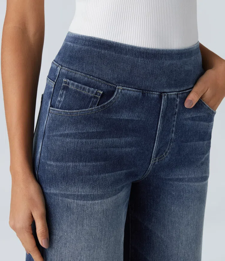 Linden Mode | Comfortabele Jeans met Hoge Taille