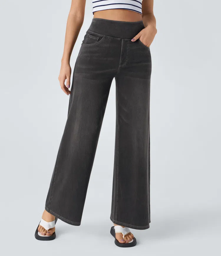 Linden Mode | Comfortabele Jeans met Hoge Taille