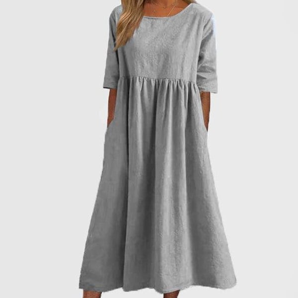 Linden Mode | Elegante Jurk met Ronde Hals