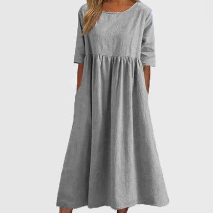 Linden Mode | Elegante Jurk met Ronde Hals