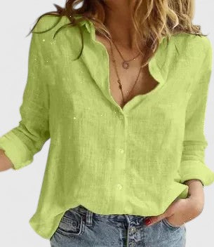 Van Dijkman Mode® | Tijdloze Blouse met Sjaalkraag
