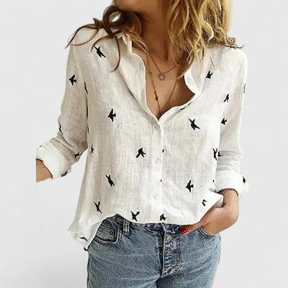 Van Dijkman Mode® | Tijdloze Blouse met Sjaalkraag