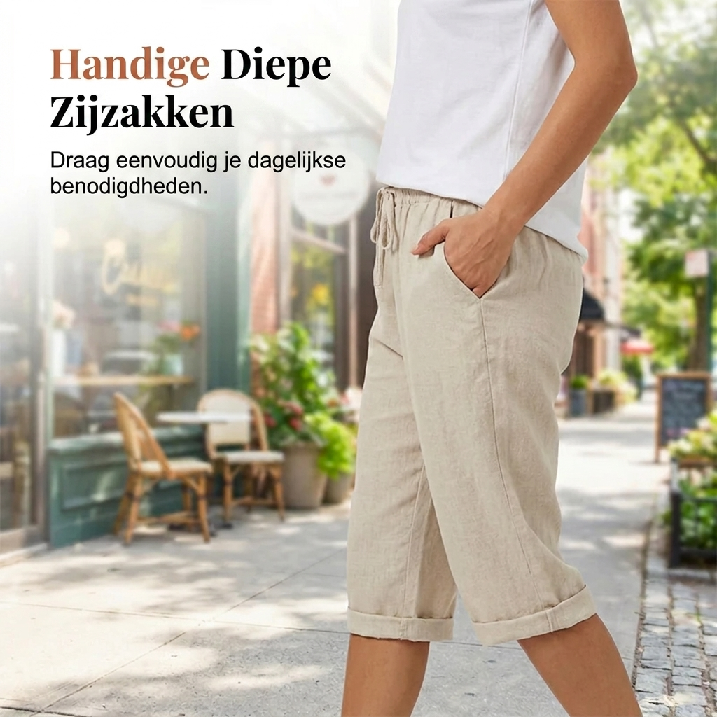 Laluna® | Katoen linnen Dames Shorts 1+1 Gratis