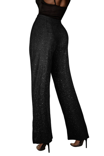 Linden Mode | Glitterbroek met Wijde Pijpen