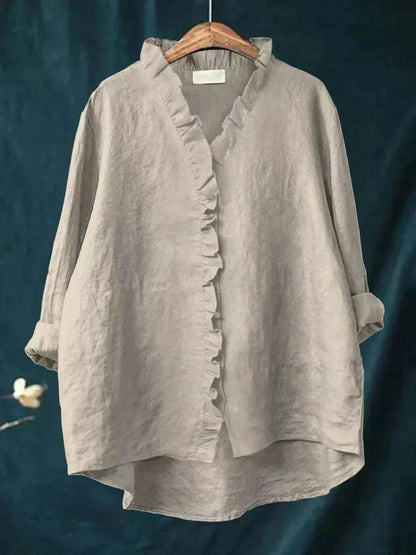 Van Dijkman Mode® | Blouse met Subtiel Kleurenpalet