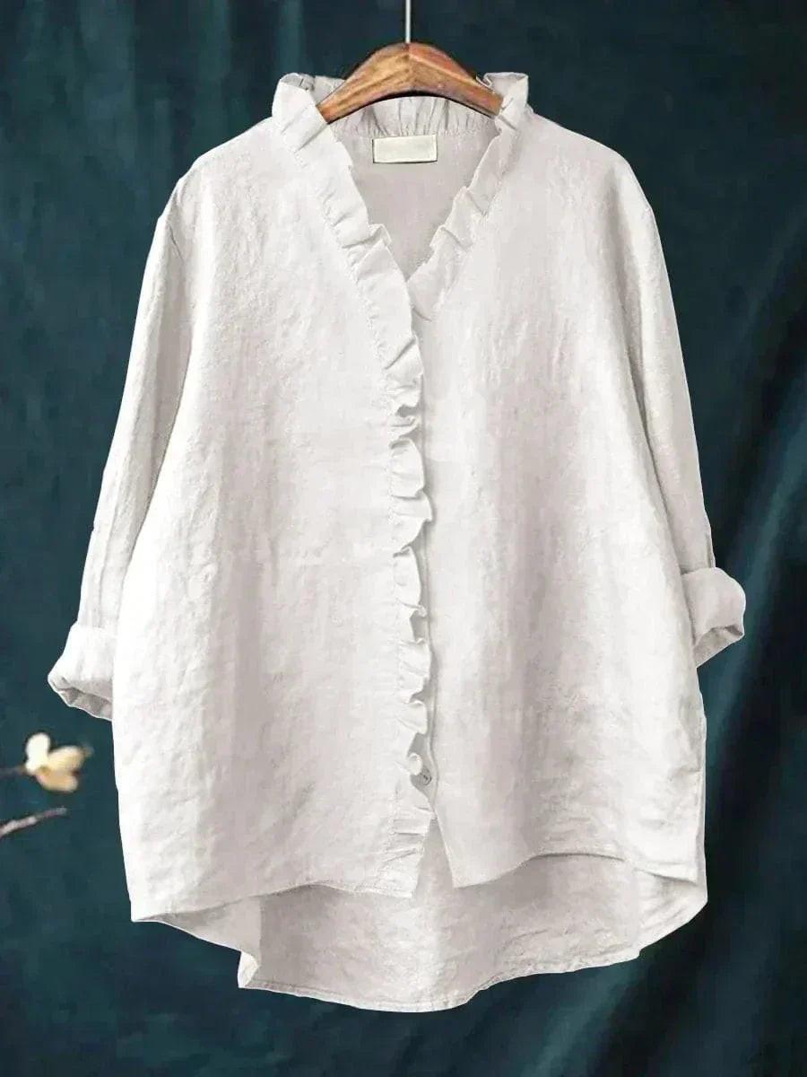 Van Dijkman Mode® | Blouse met Subtiel Kleurenpalet