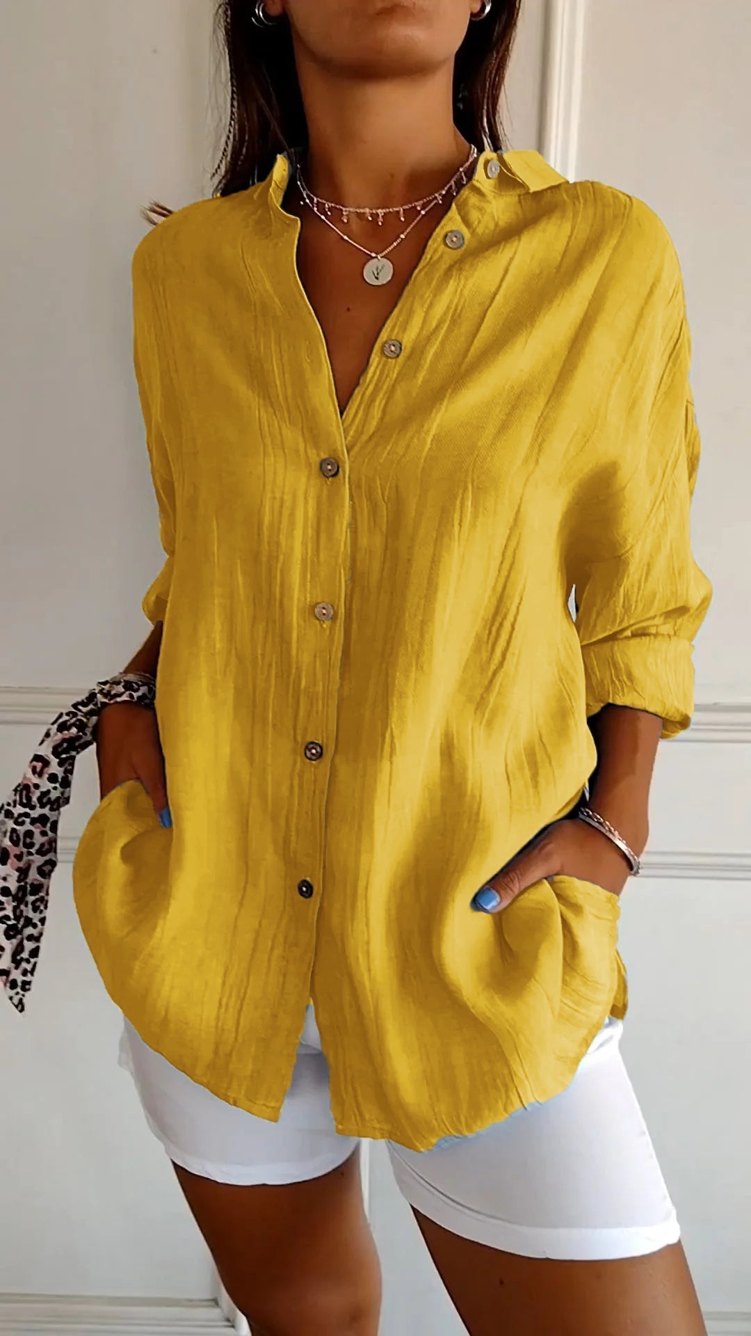 Van Dijkman Mode® | Klassieke Vouwblouse