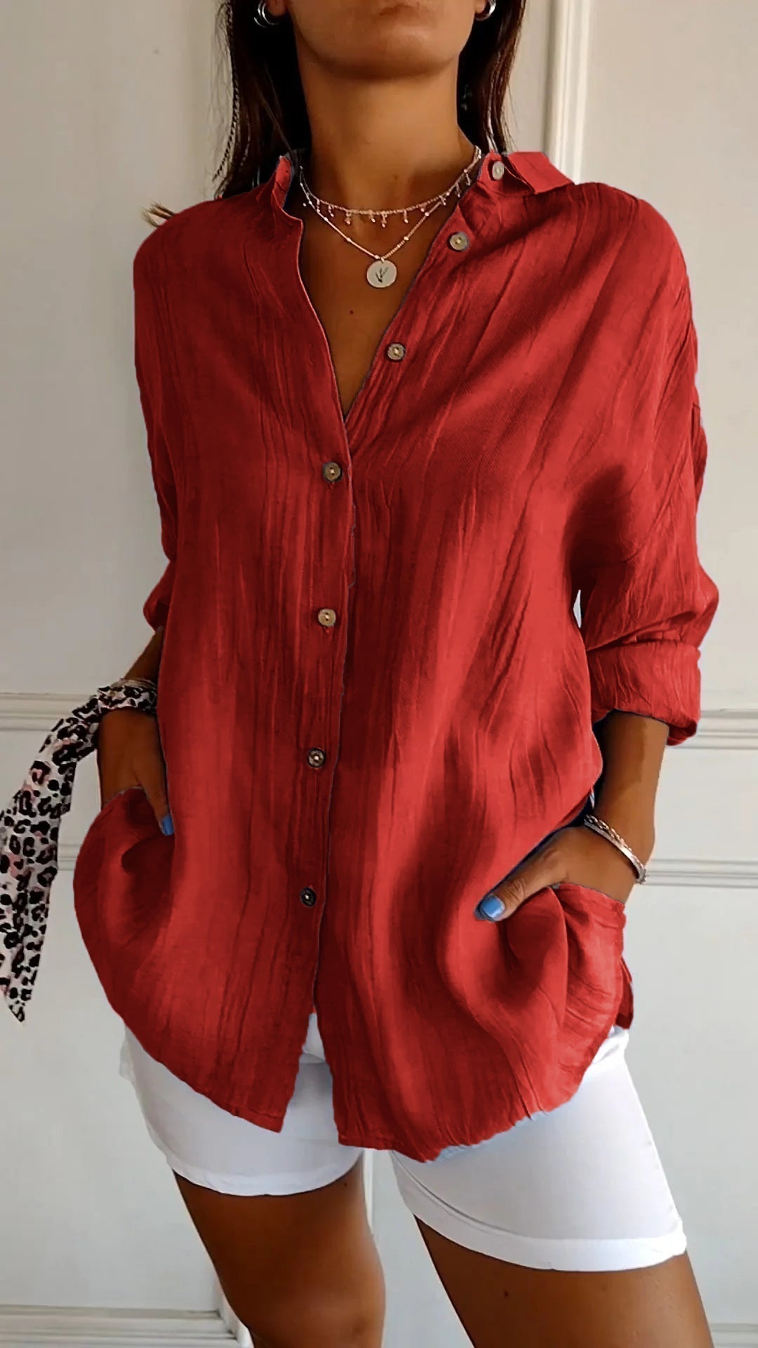 Van Dijkman Mode® | Klassieke Vouwblouse