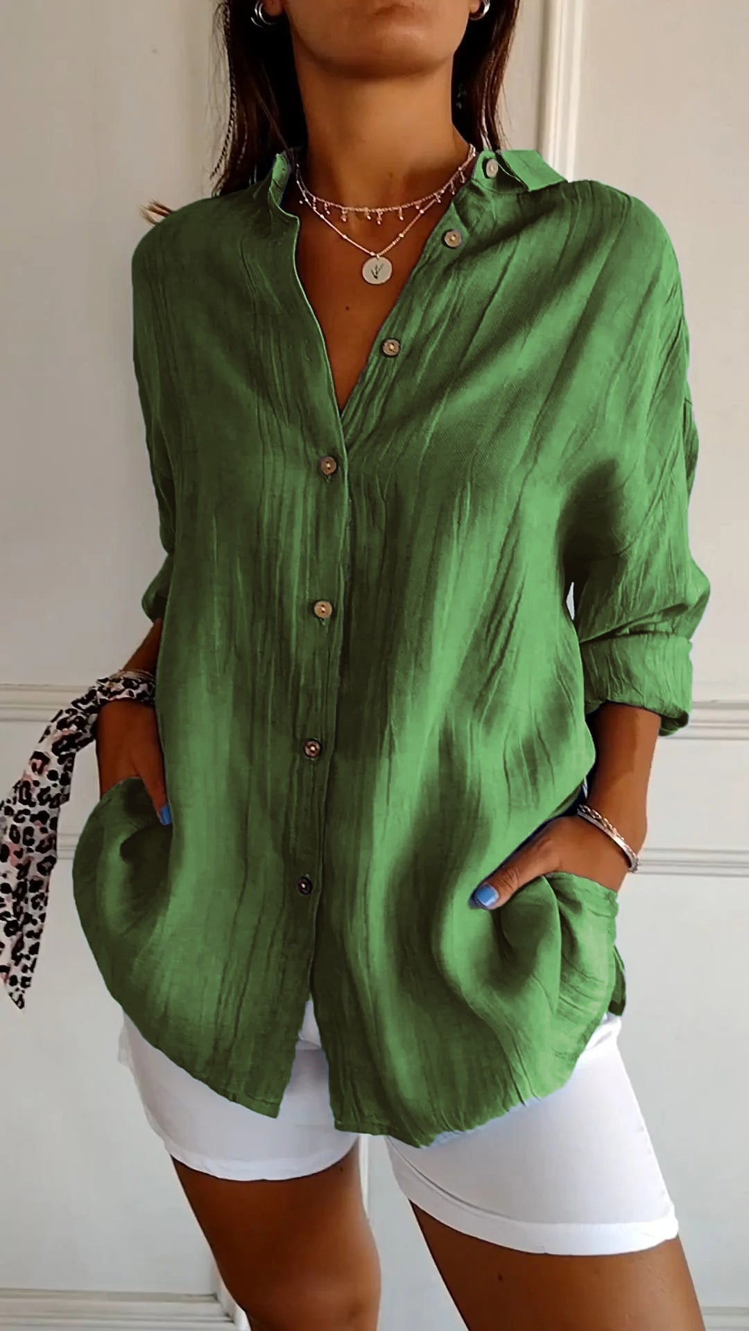 Van Dijkman Mode® | Klassieke Vouwblouse