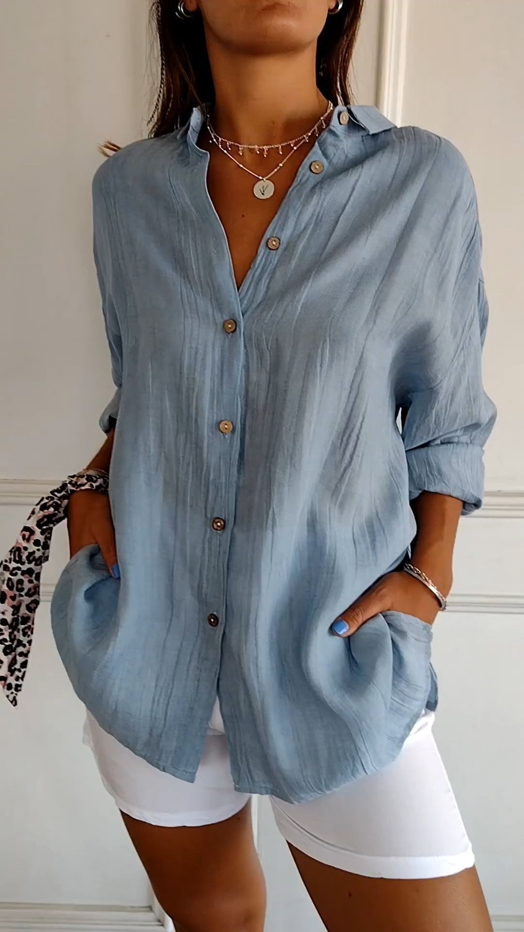 Van Dijkman Mode® | Klassieke Vouwblouse