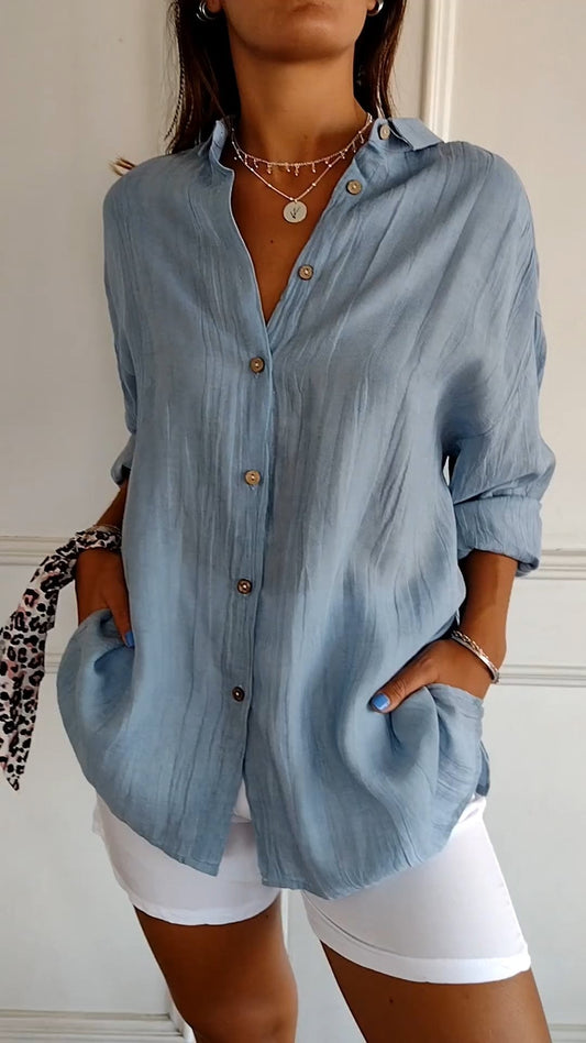 Linden Mode | Klassieke Vouwblouse