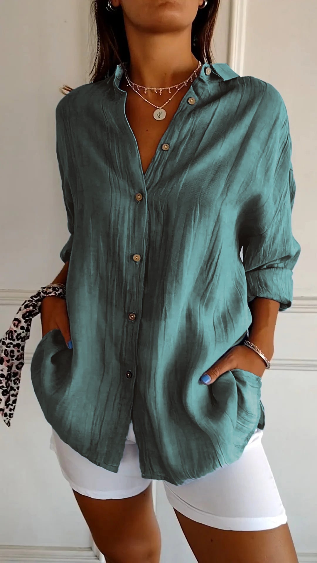 Van Dijkman Mode® | Klassieke Vouwblouse