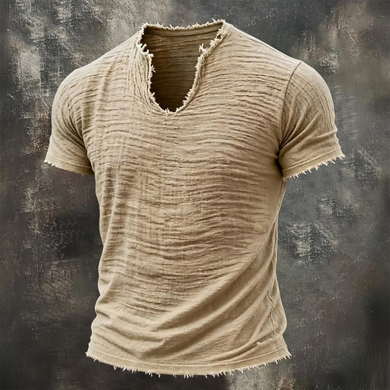 Van Dijkman Mode® | V-hals T-shirt
