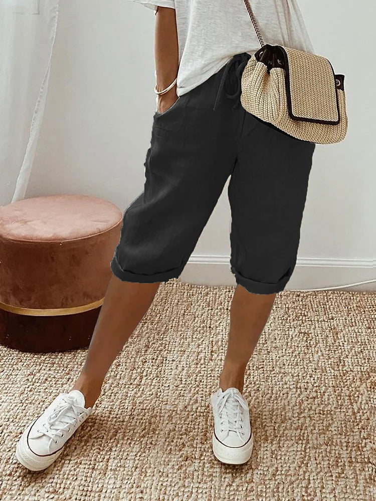 Laluna® | Katoen linnen Dames Shorts 1+1 Gratis